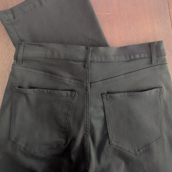 Express Mid Rise Black Bootcut Jeans Size 8 Long - Picture 2 of 10